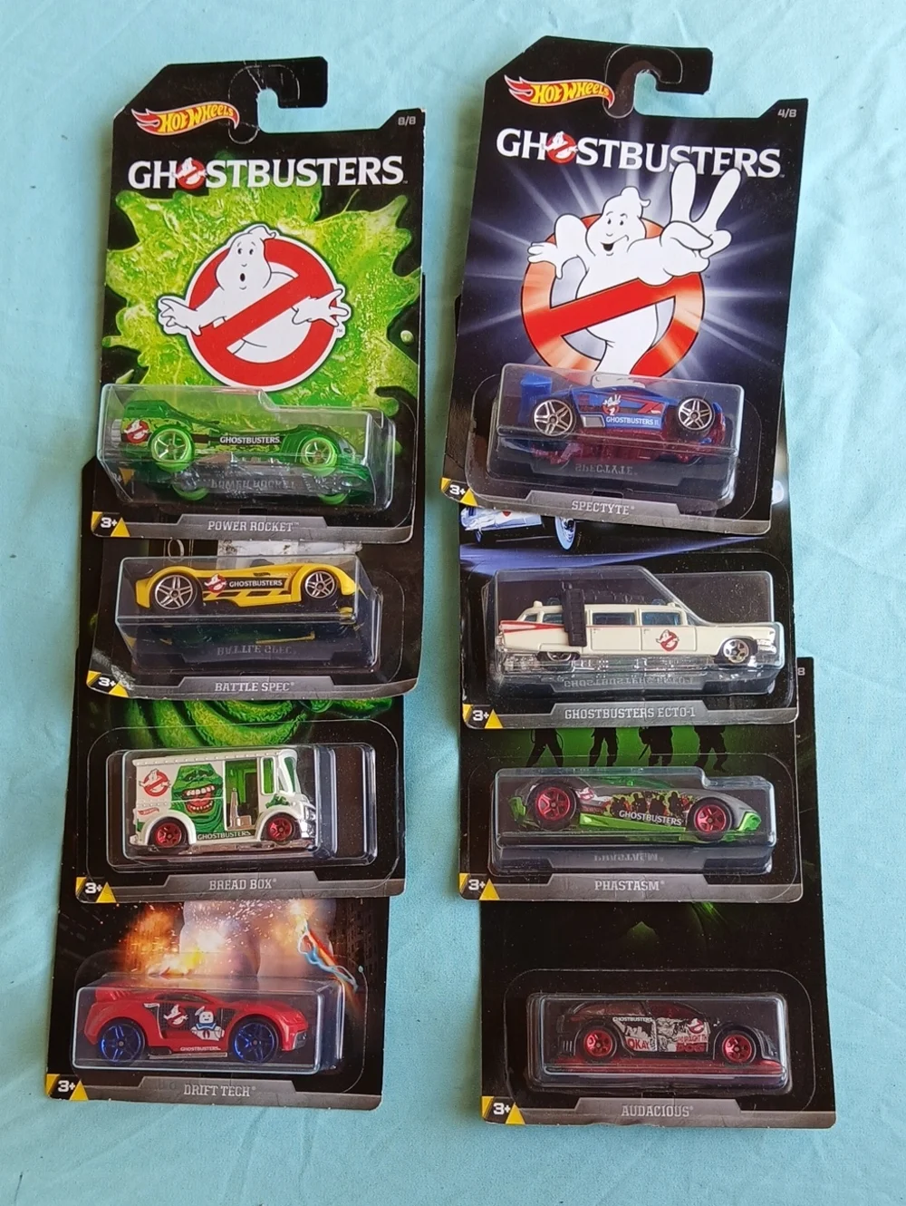 Hot Wheels Set Of 8 Ghostbusters Die-Cast Car Set NEW